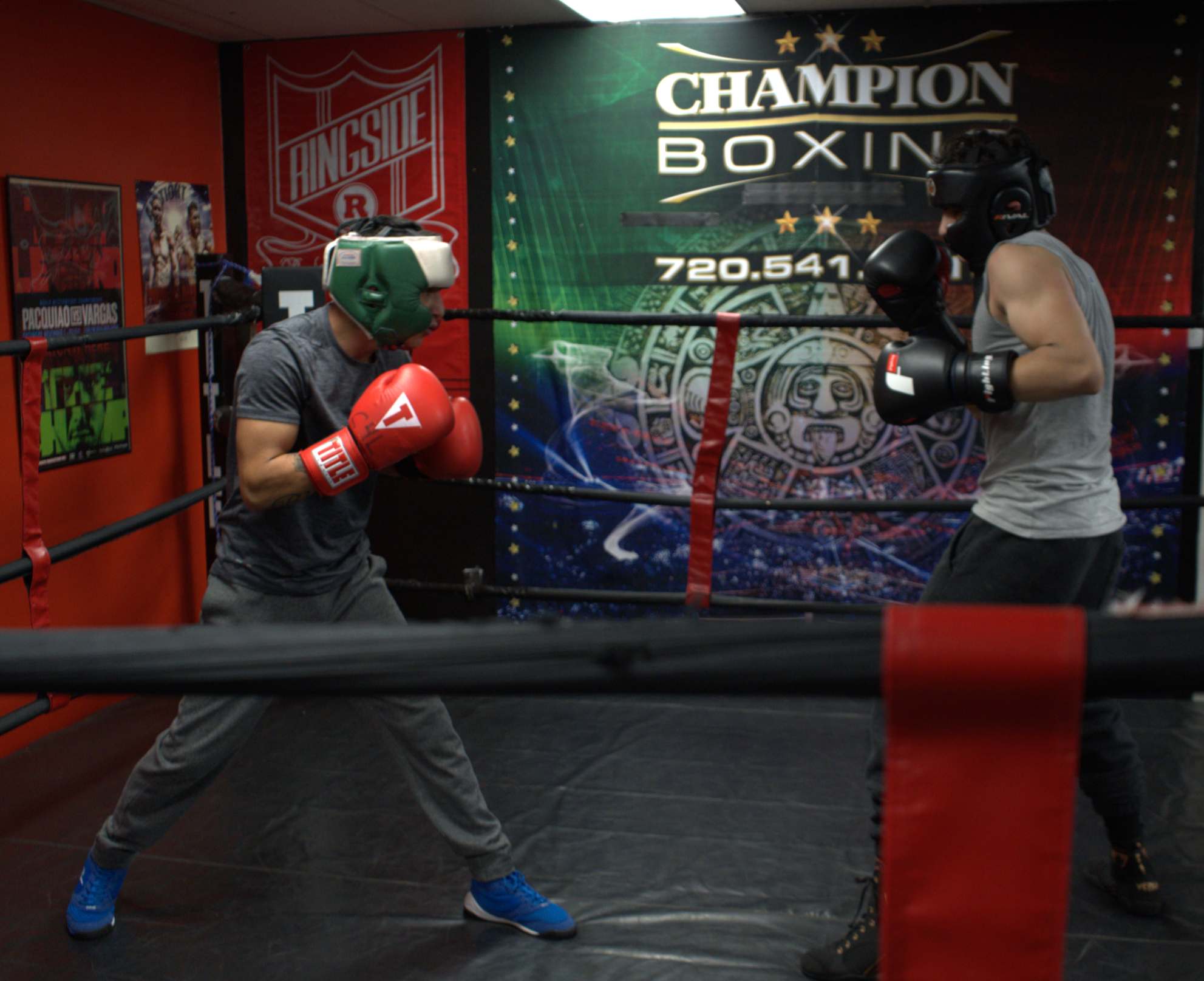 Teen boxers training at Champion Boxing
